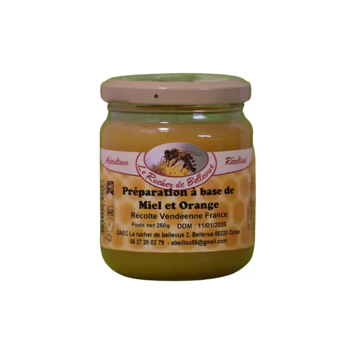 Préparation de Miel et Orange 250g