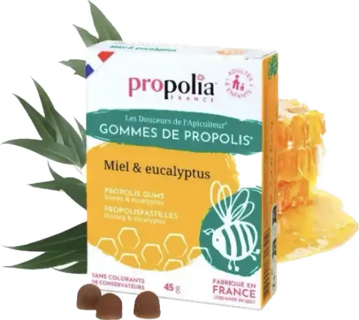 Gomme Propolis Miel et Eucalyptus